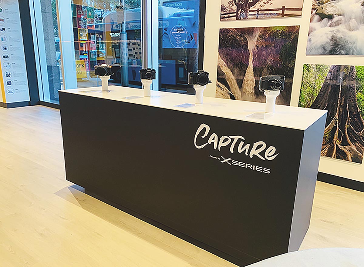 Fujifilm store with OnePOD Camera solution