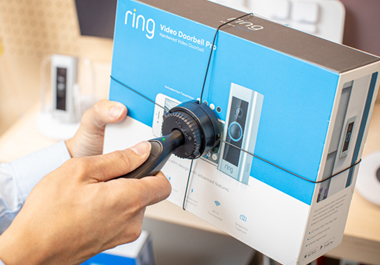 retail security solution for boxed merchandise, spider wrap with onekey by Invue, available through Sabel in Australia