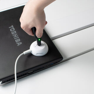 Laptop AOP, Laptop product security in retail store, being unlocked with a OneKEY