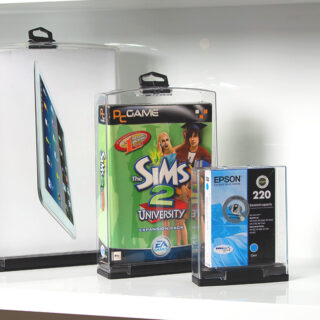 InVue IR safers, keepers, securing high value merchandise