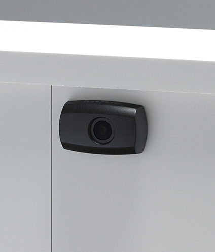 Black locked cam lock, InVue