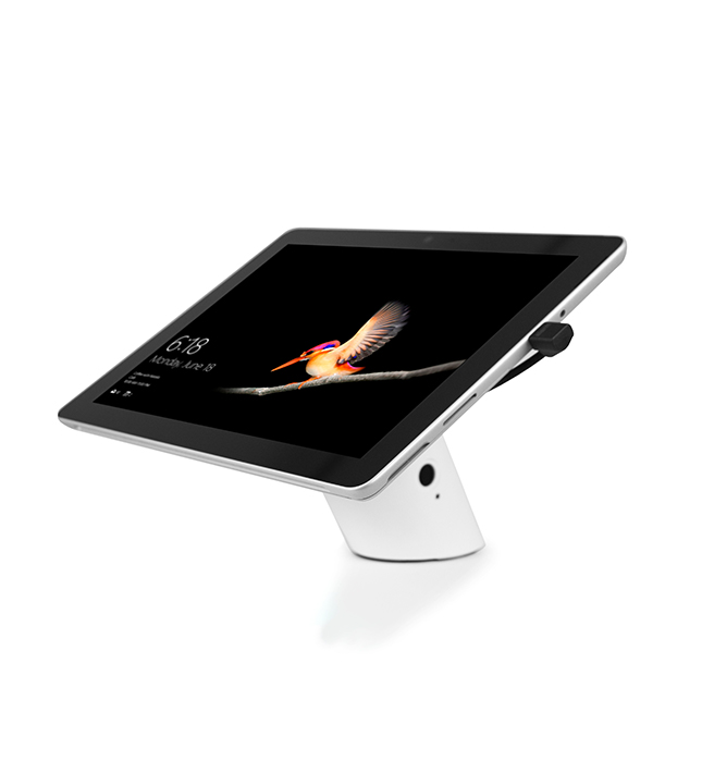 CT101 tablet stand in black, invue