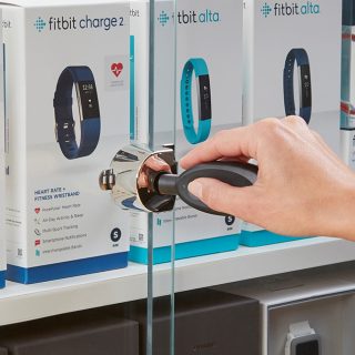 L410 smart lock for glass cabinet doors