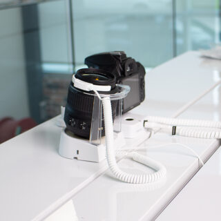 Security for handheld camera and lens, Nikon