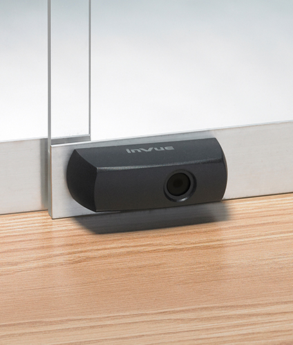 plunger lock, smart lock, fitted to glass sliding door