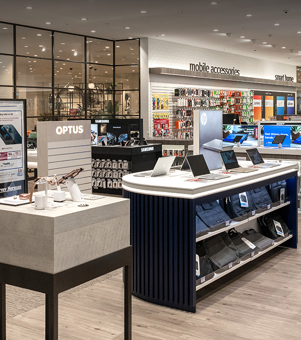 Technology image of consumer electronic store