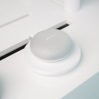 InVue Display case base with Google Mini