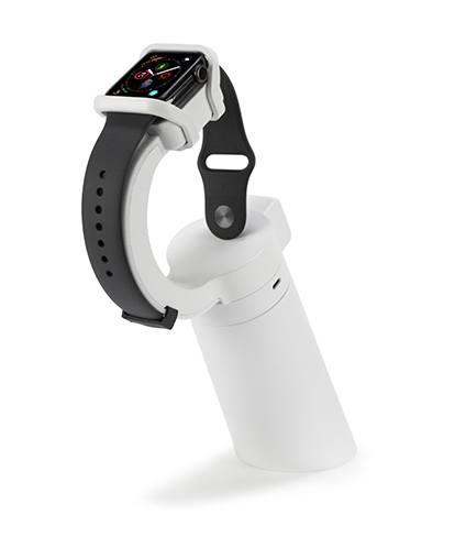 OnePOD Wearable with smartwatch secured to hoop