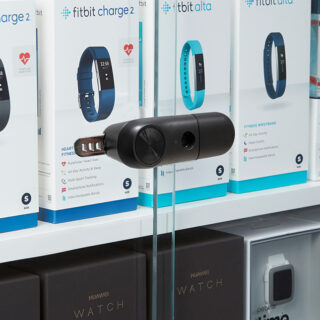 LIVE Slider glass cabinet lock, Fitbit, protect, secure