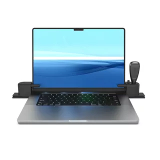 InVue Laptop Lock, back, laptop security for consumer electronics with OneKEY