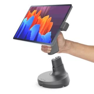 NE150 portable tablet stand, detached, held by hand