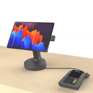 NE150 tablet stand solution, connected to peripheral, payment device, retail solution